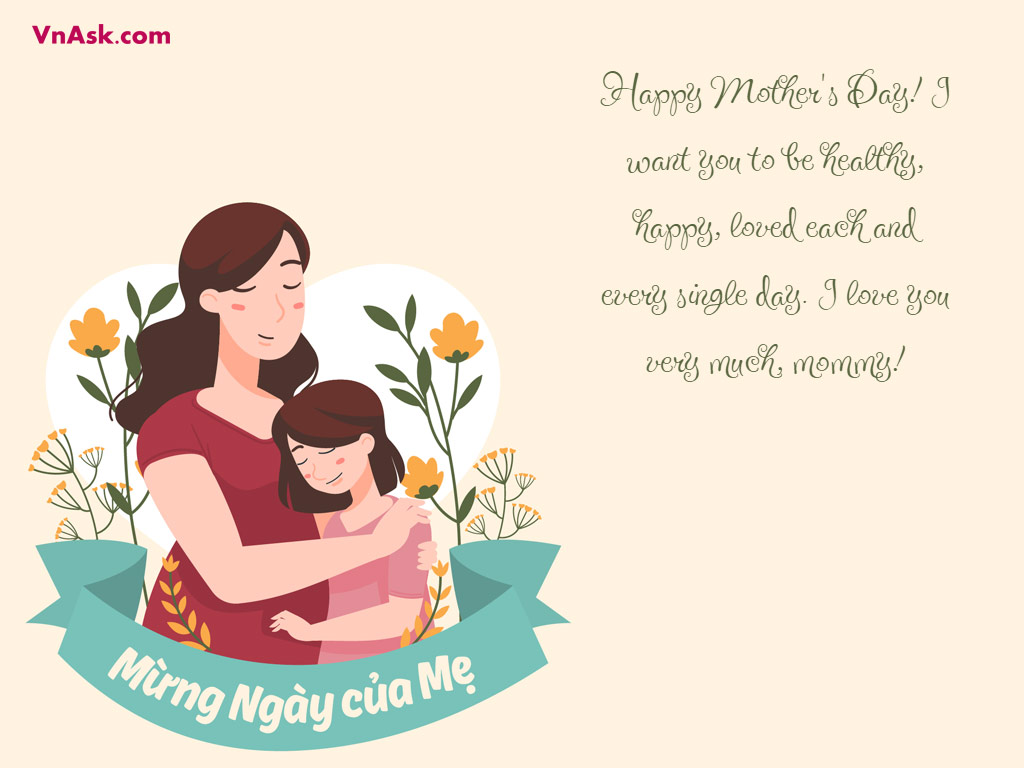 Thiệp chúc mừng Ngày của Mẹ màu hồng đẹp nhất