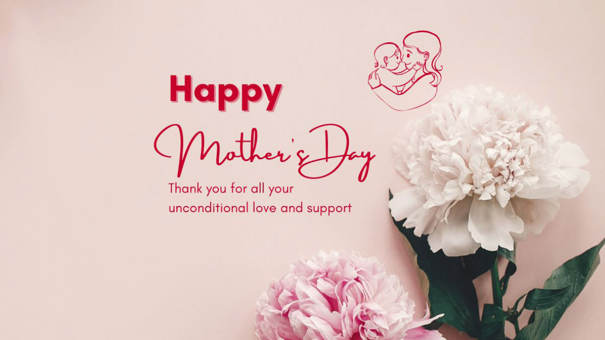 Thiệp chúc mừng Ngày của Mẹ đơn giản mà đẹp