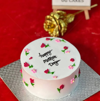 Bánh kem đơn giản nhưng tinh tế cho ngày của Mẹ