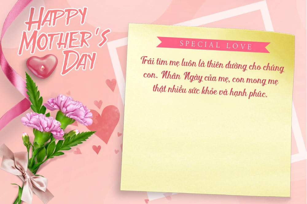 Thiệp lời chúc Ngày của Mẹ hay nhất