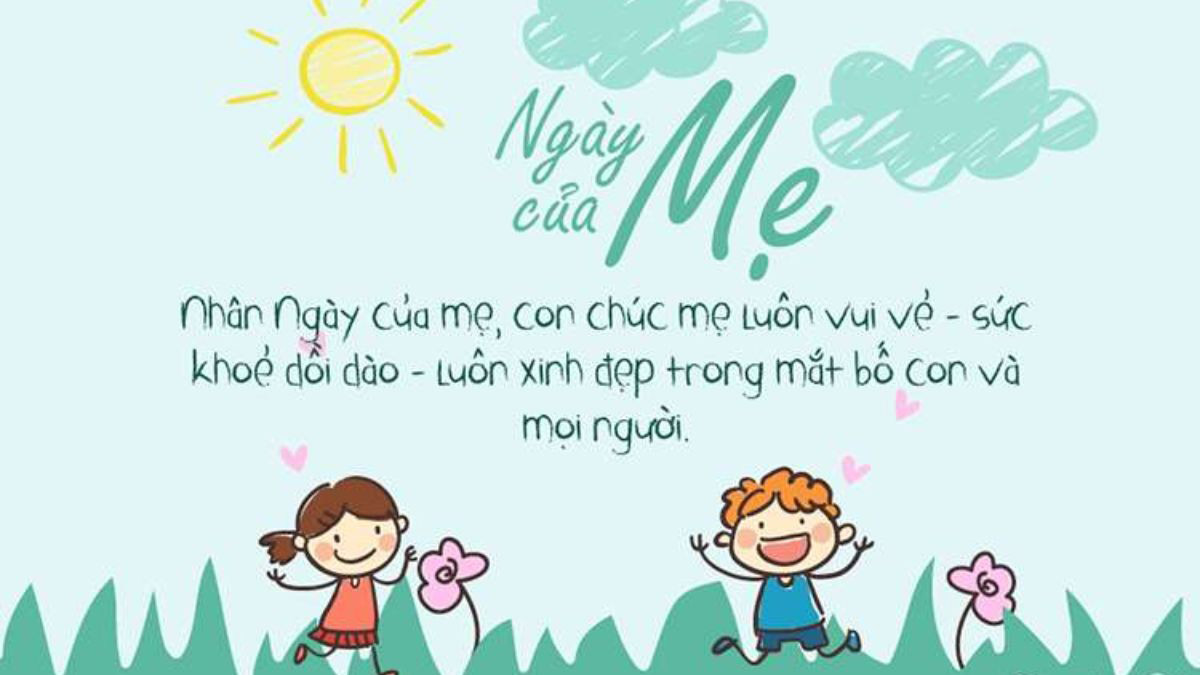 Mẫu thiệp chúc mừng Ngày của Mẹ đẹp nhất