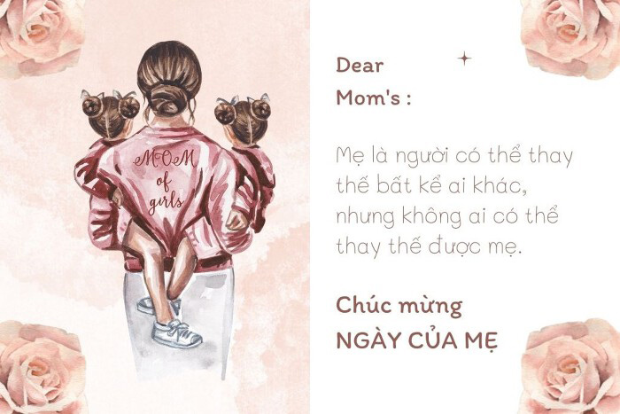 Mẫu thiệp chúc mừng Ngày của Mẹ đẹp nhất