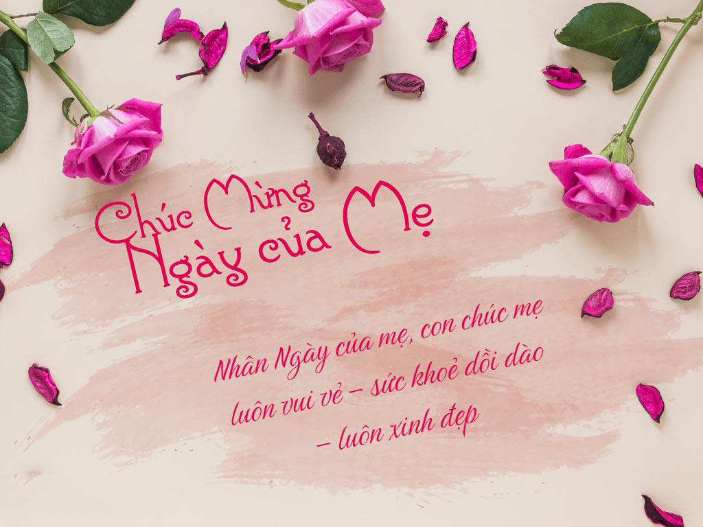 Mẫu thiệp chúc mừng Ngày của Mẹ đẹp nhất