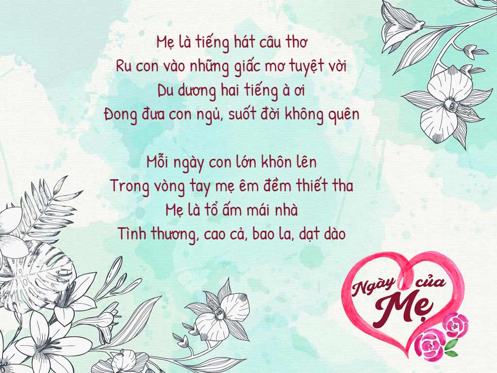 Thiệp chúc mừng Ngày của Mẹ