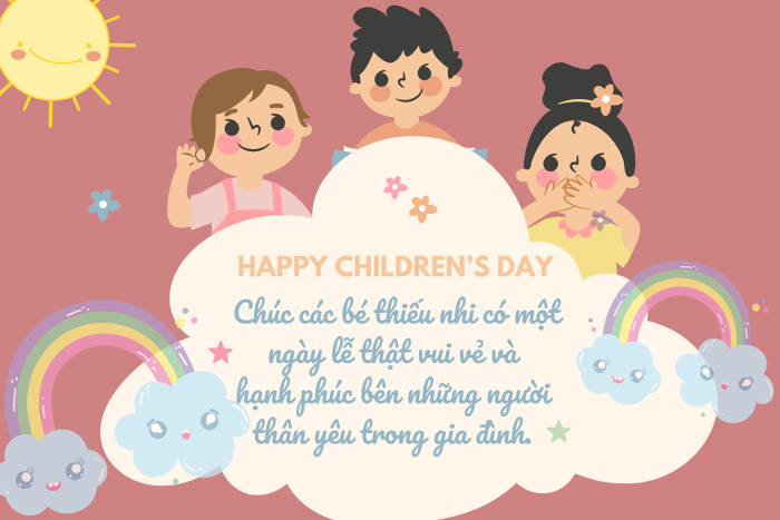 Thiệp đẹp chúc mừng 1/6 cho bé