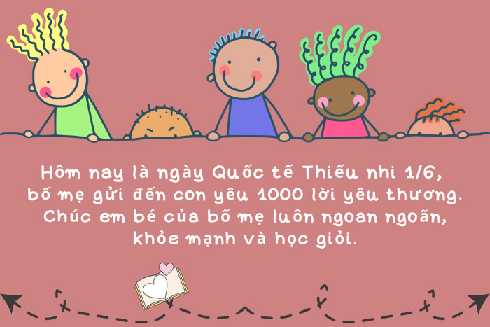 Thiệp chúc mừng ngày Quốc tế Thiếu nhi đẹp