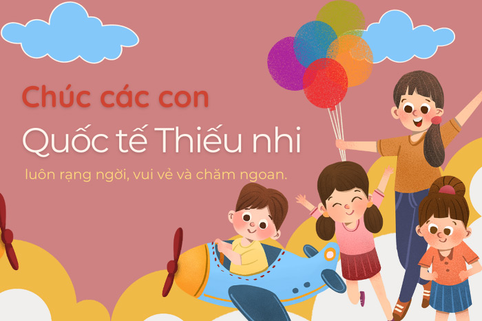 Thiệp chúc mừng ngày Quốc tế Thiếu nhi đẹp