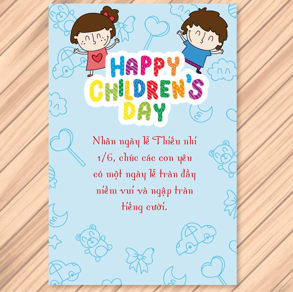 Thiệp mừng Quốc tế Thiếu nhi 1/6