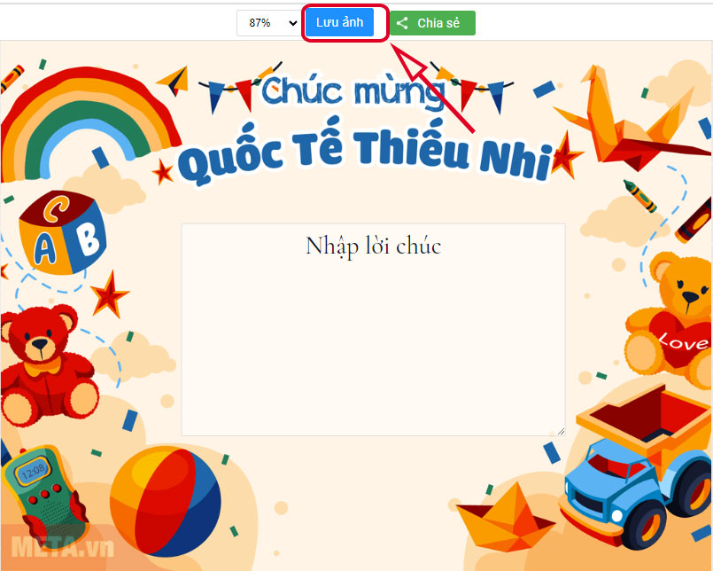 Nhấn vào Lưu ảnh.