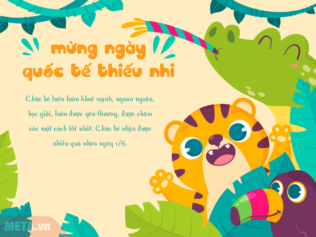 Thiệp 1/6 đẹp nhất