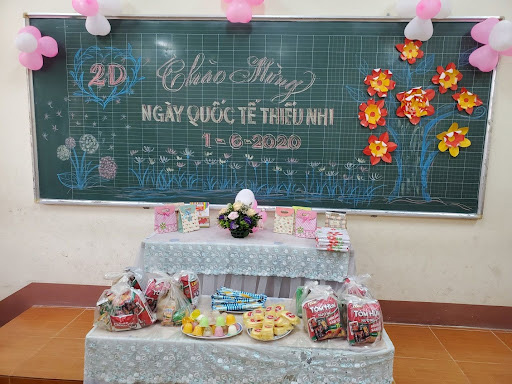 Mẫu trang trí ngày 1/6 cho lớp học