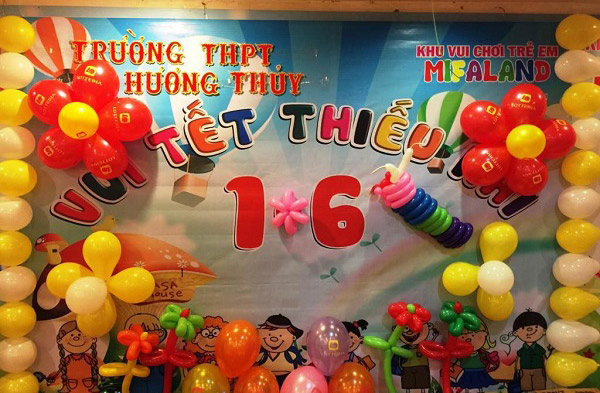 Mẫu trang trí ngày 1/6 đơn giản