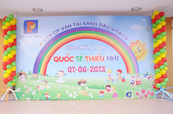 Mẫu trang trí ngày 1/6 đơn giản