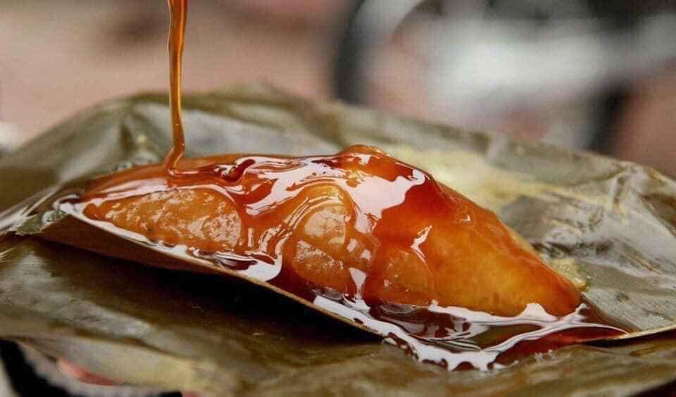 Thành phẩm món bánh gio chấm mật mía