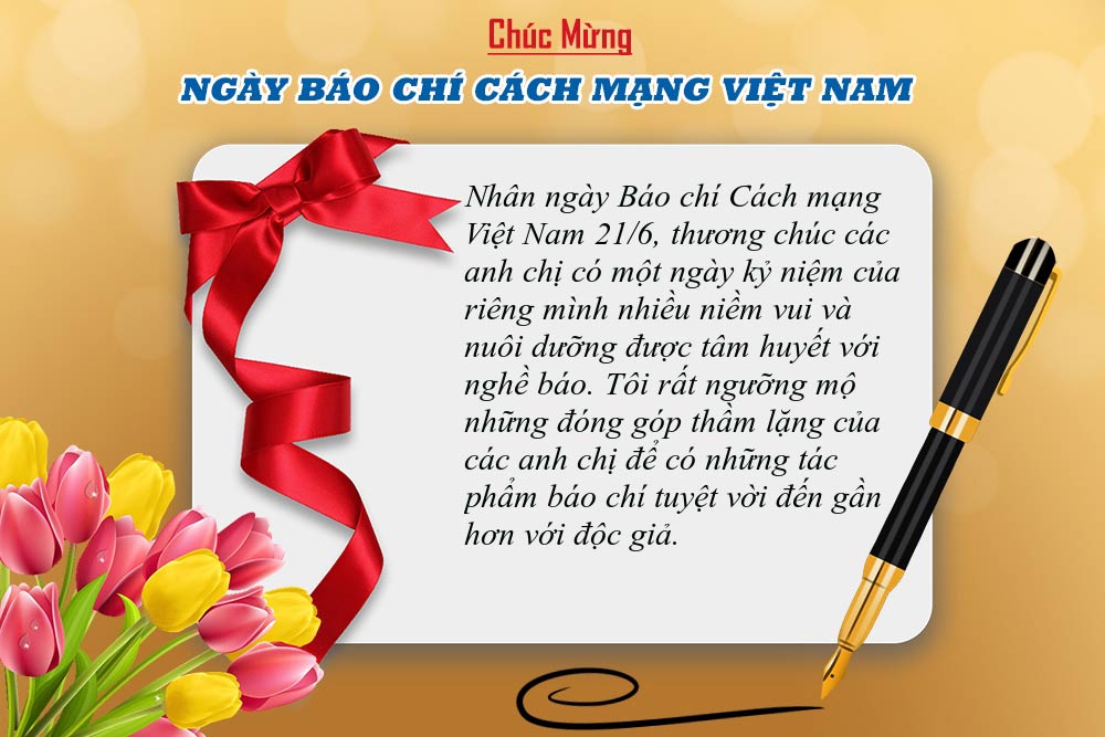 Thiệp chúc mừng ngày Nhà báo 21-6