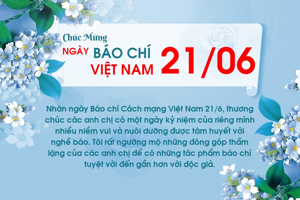 Thiệp chúc mừng ngày Báo chí Cách mạng Việt Nam đẹp nhất