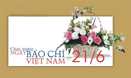 Thiệp chúc mừng ngày Báo chí Cách mạng Việt Nam đơn giản