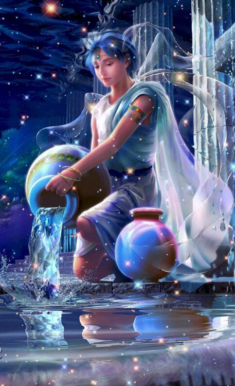 Ảnh nền cung Bảo Bình đẹp