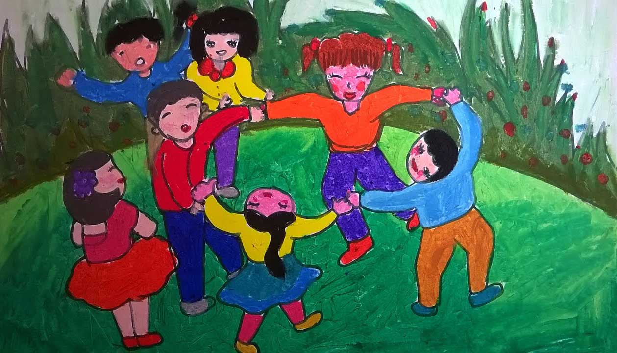 Tranh vẽ ngày Tết Thiếu nhi đẹp