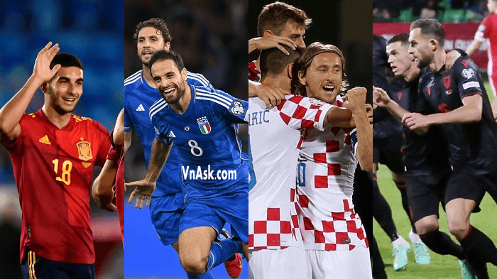 Bảng B mùa EURO 2024 có sự góp mặt của 4 đội là Tây Ban Nha, Croatia, Italy và Albania