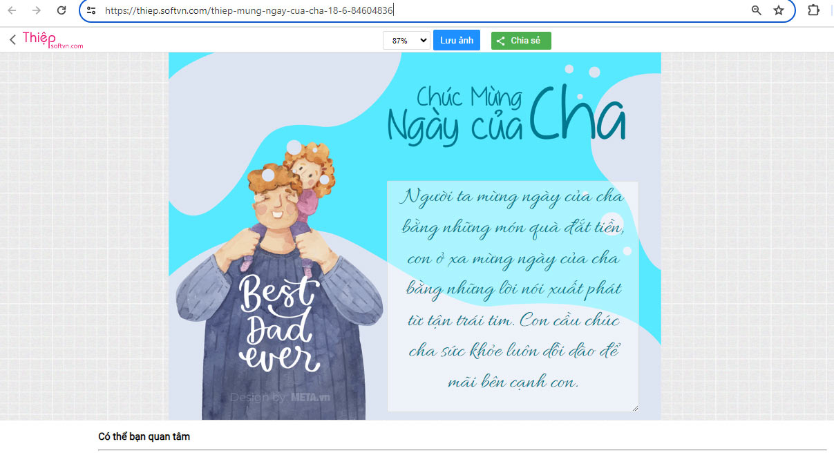 Truy cập vào link tạo thiệp → Nhấn chọn mẫu thiệp muốn làm