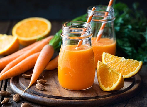 Thành phầm thức uống sinh tố cam cà rốt