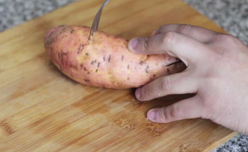 Sơ chế khoai lang