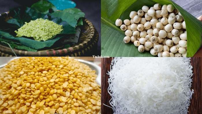 Nguyên liệu chính nấu xôi cốm