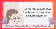 101 Tin nhắn thả thính bá đạo, hài hước không kém phần ngọt ngào