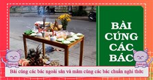 Bài cúng các bác ngoài sân và mâm cúng các bác chuẩn nghi thức