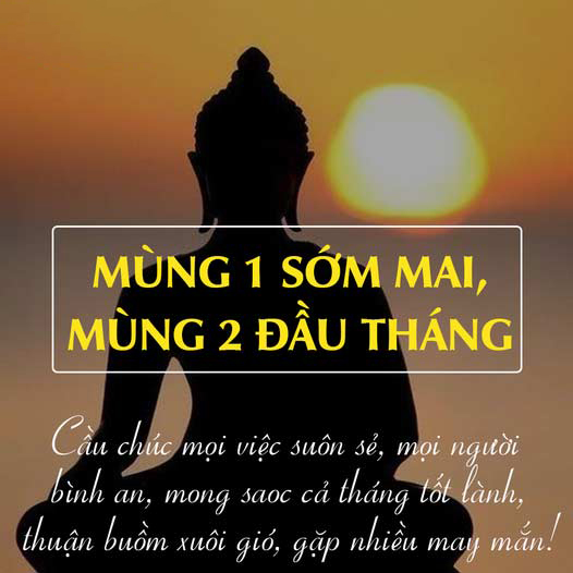 Ảnh Phật chúc mùng 1 sớm mai mùng 2 đầu tháng