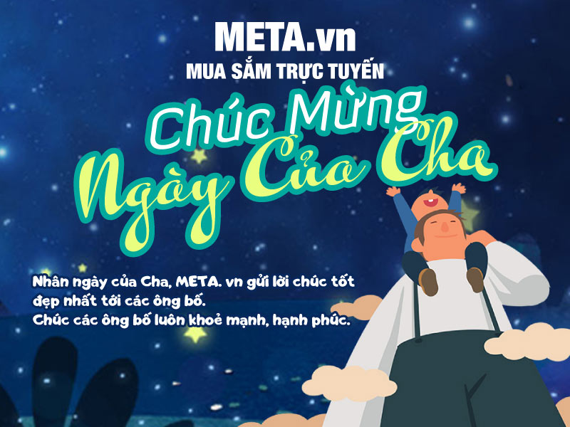 Thiệp đẹp META.vn chúc mừng ngày của Cha