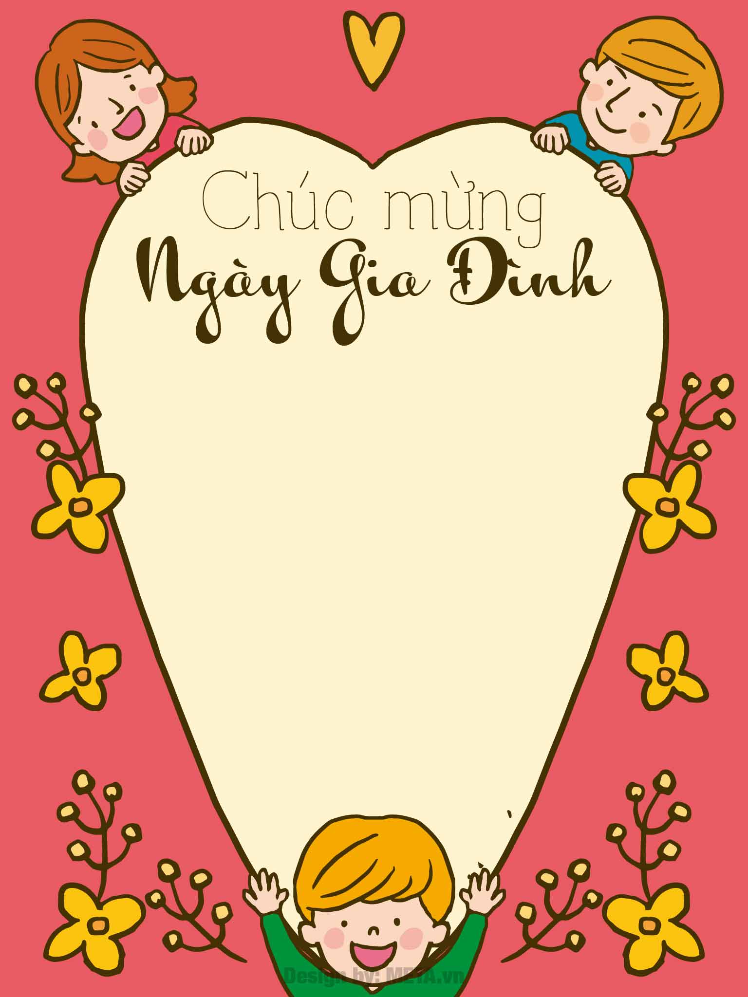 Mẫu thiệp chúc mừng ngày gia đình