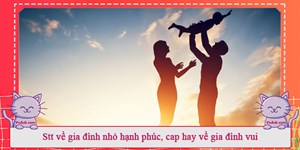 Stt về gia đình nhỏ hạnh phúc, cap hay về gia đình vui