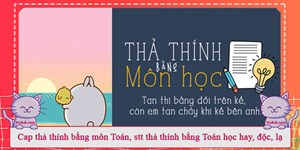 Cap thả thính bằng môn Toán, stt thả thính bằng Toán học hay, độc, lạ