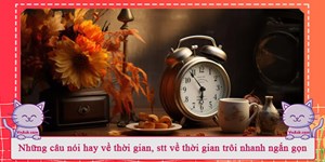 Những câu nói hay về thời gian, stt về thời gian trôi nhanh ngắn gọn