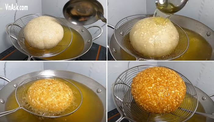 Chiên xôi chim bồ câu