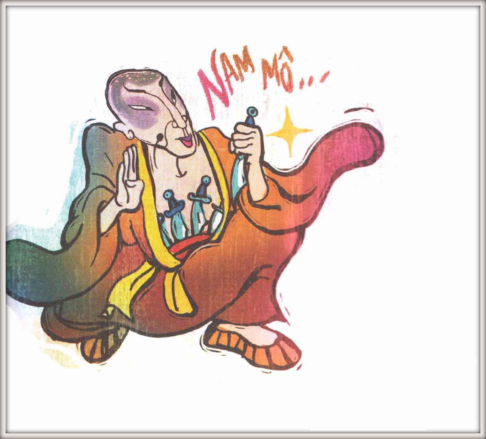 Miệng Nam Mô bụng bồ dao găm
