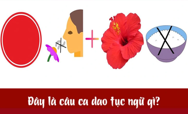 Có đỏ mà chẳng có thơm. Như hoa dâm bụt, nên cơm cháo gì?