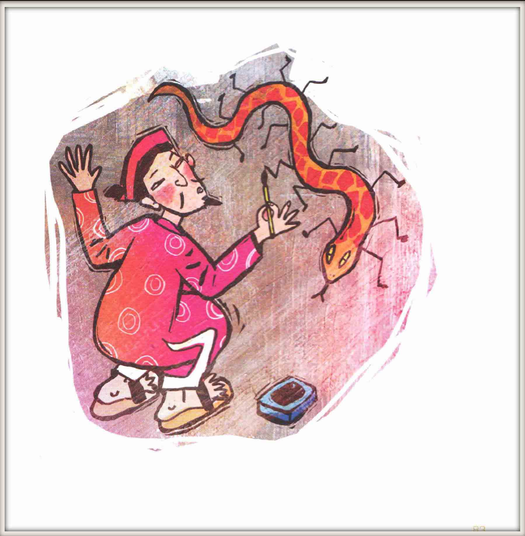 Vẽ rắn thêm chân