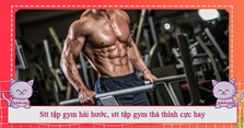 Stt tập gym hài hước, stt tập gym thả thính cực hay