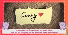 Những câu xin lỗi người yêu hay, chân thành, đơn thư xin lỗi người yêu hài hước làm người yêu hết giận