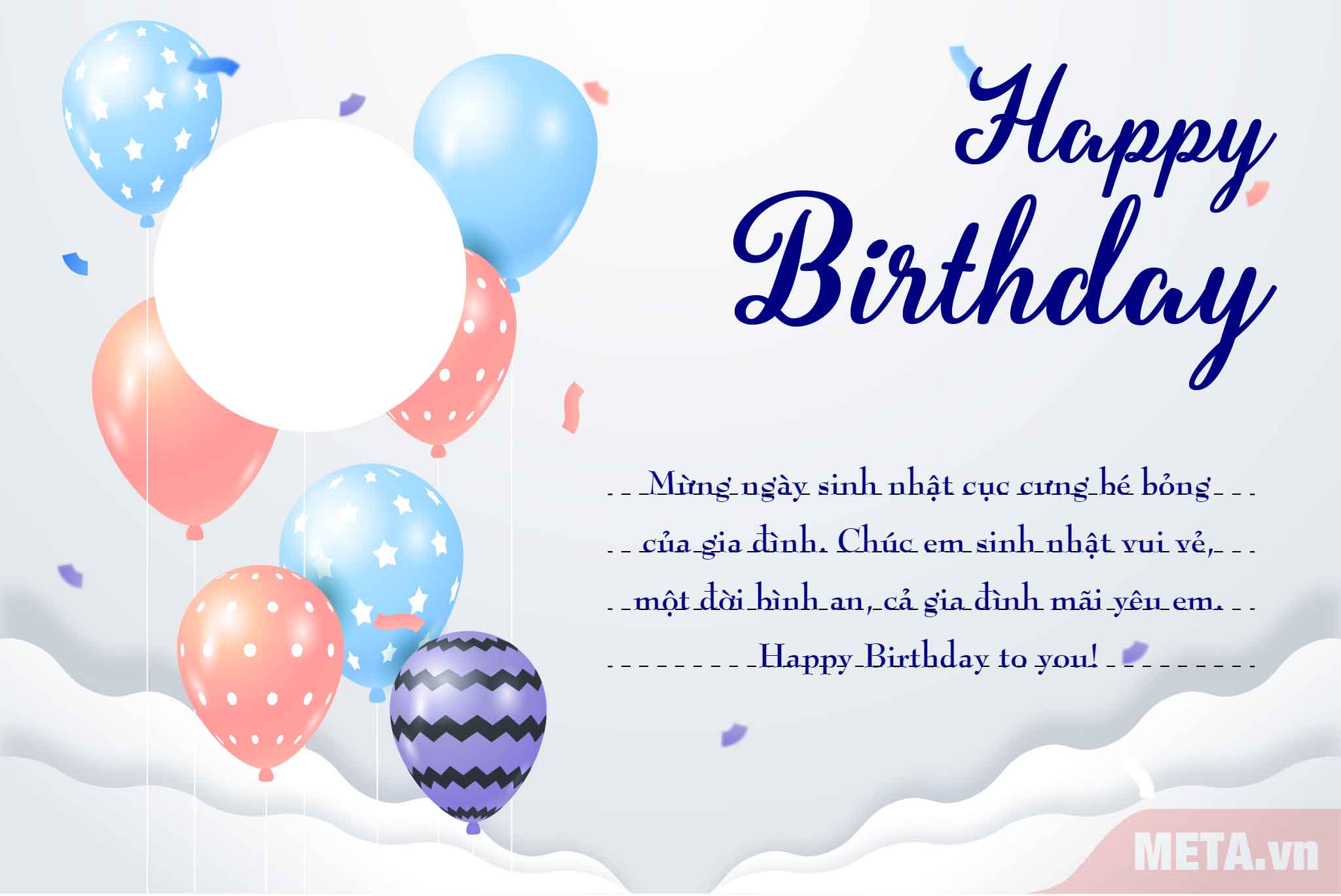 Thiệp chúc mừng sinh nhật em gái đẹp nhất