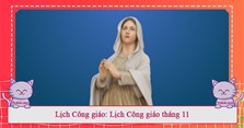 Lịch Công giáo: Lịch Công giáo tháng 11