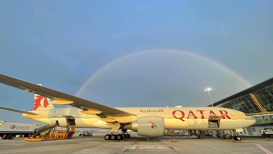 Hình ảnh 7 sắc cầu vồng trên bầu trời nước ngoài