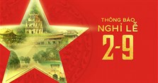 Mẫu thông báo nghỉ lễ Quốc Khánh 2/9 của công ty cho nội bộ, khách hàng