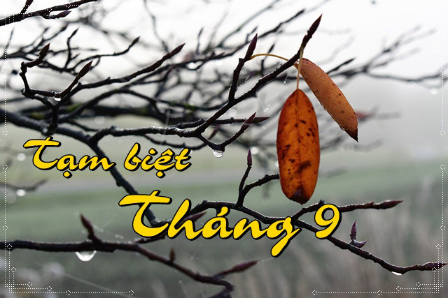 Thơ chào tạm biệt tháng 9
