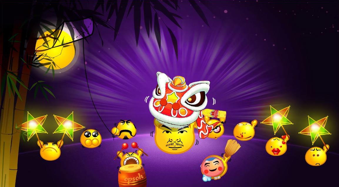 Hình nền Trung Thu Powerpoint cute