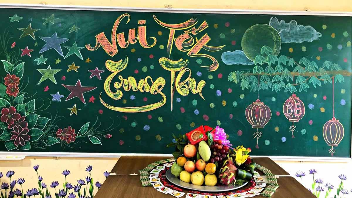 Bảng trang trí Tết Trung Thu đẹp