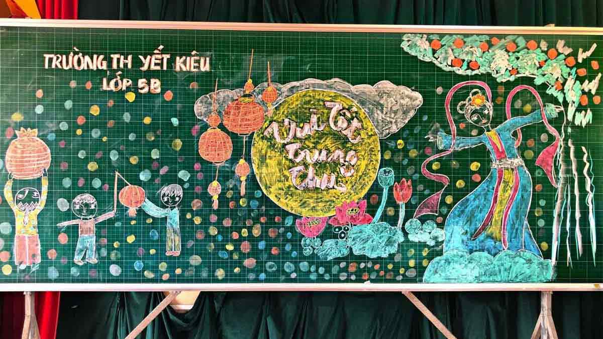 Bảng trang trí Tết Trung Thu đẹp nhất